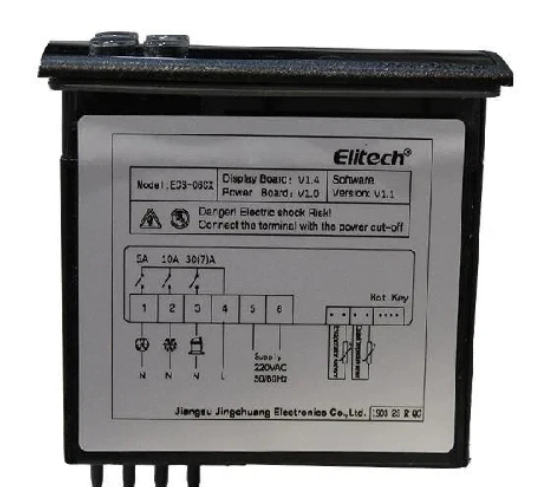 Microprocesador/Controlador de temperatura Elitech ECS-06CX